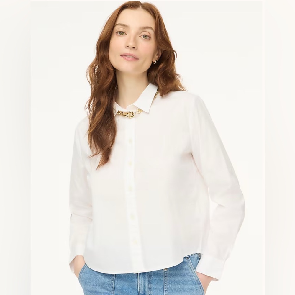J. Crew Modern Button Up Shirt SZ MED